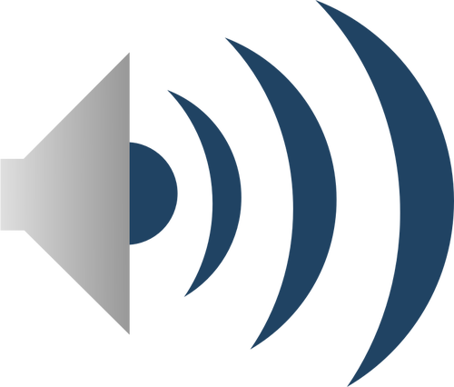 Zvuk emitor ikonu Vektor Klipart